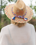 Natural Palm - Patriotic Flag - Double Zig Zag