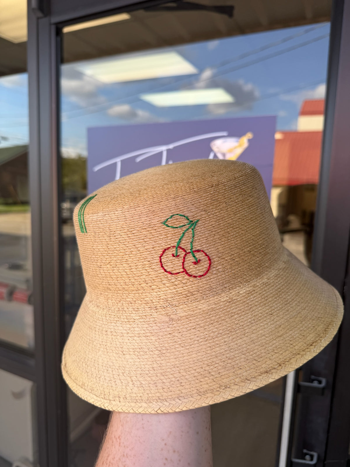 Bucket - Natural Palm - Cherries