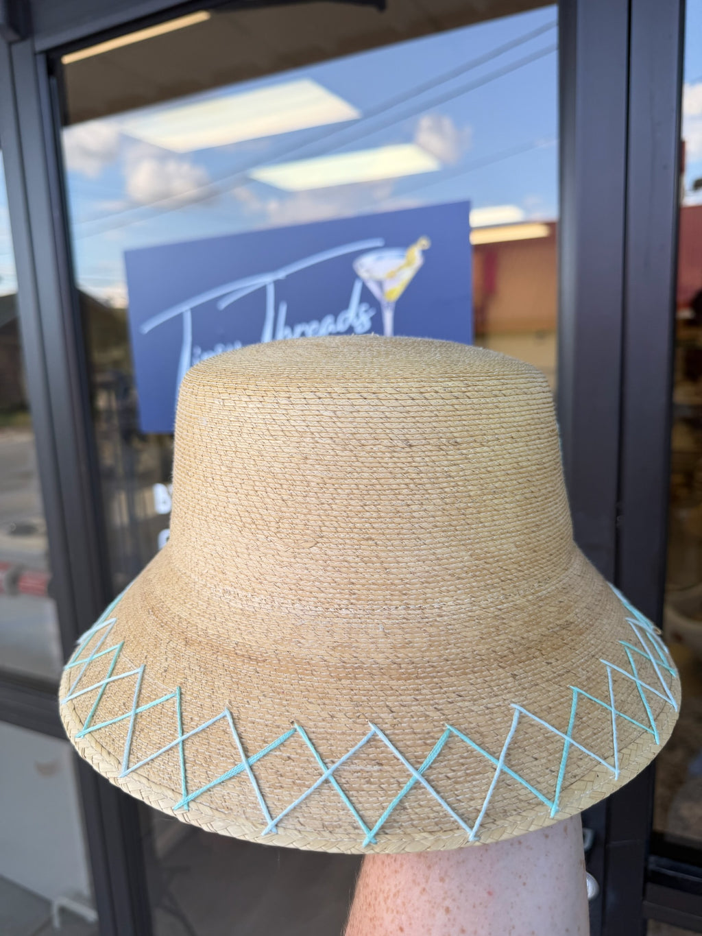 Bucket - Natural Palm - Teal Pickleball