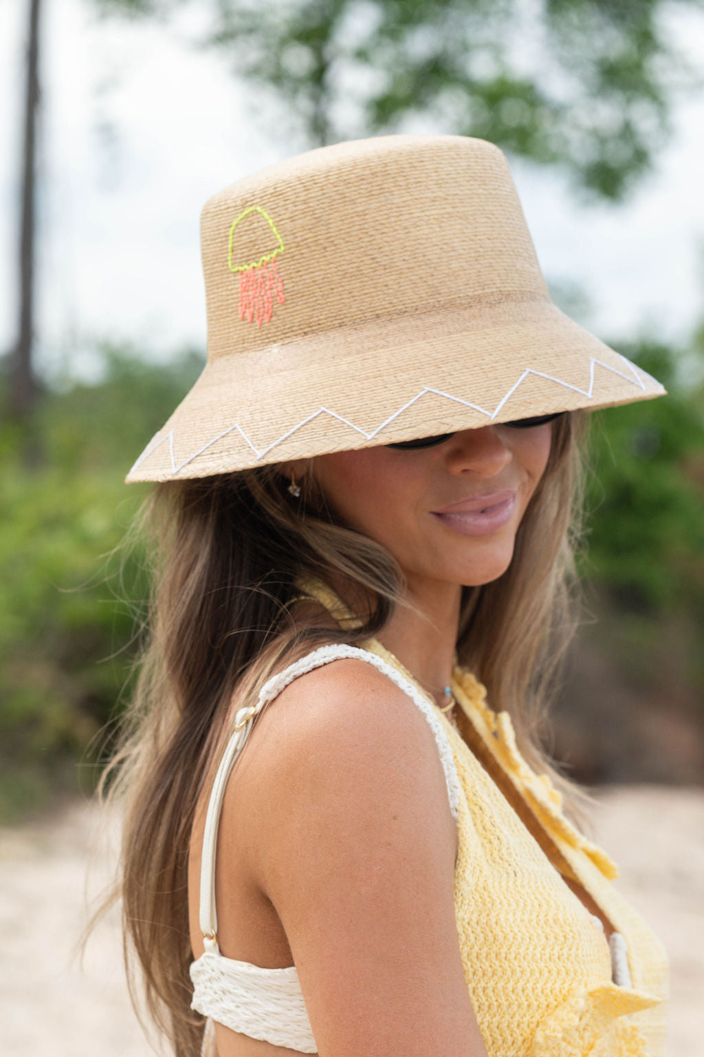 Bucket - Natural Palm - Jellyfish