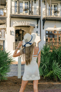 White Palm - Navy Shell